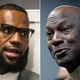 LeBron James and Michael Jordan.